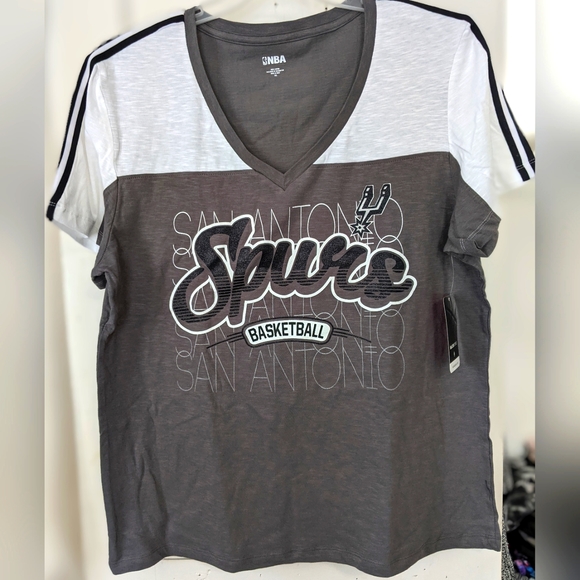 NBA Women's San Antonio Spurs Basketball Cotton Tee - Picture 1 of 8